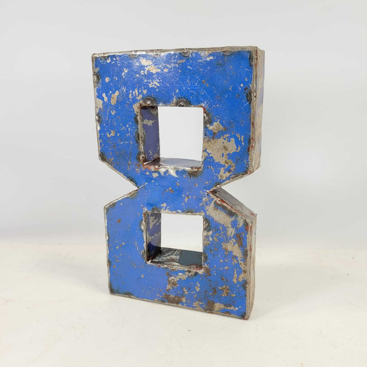 Number "8" made from recycled oil drums | 22 or 50 cm | various colors