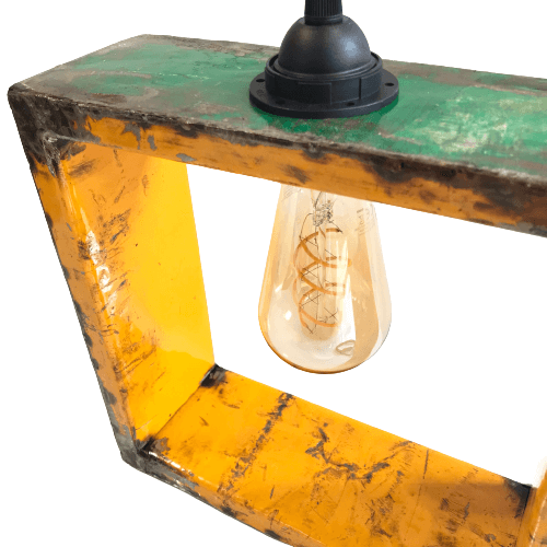 Lampe "Grand Nassara" inkl. Vintage-Glühbirne | Upcycling aus alten Ölfässern | verschiedene Farben
